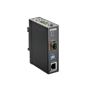 D-Link 10/100/1000 Mbps към SFP индустриален медиен конвертор с работен диапазон -40 до 70 °C
