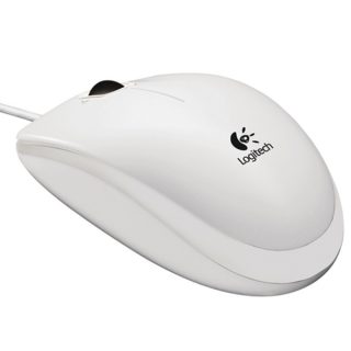 Logitech B100 Optical Mouse for Business White