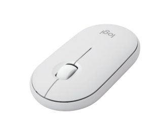 Logitech Pebble Mouse 2 M350s - Tonal White - Bluetooth - без донгъл