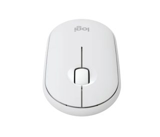 Logitech Pebble Mouse 2 M350s - Tonal White - Bluetooth - без донгъл