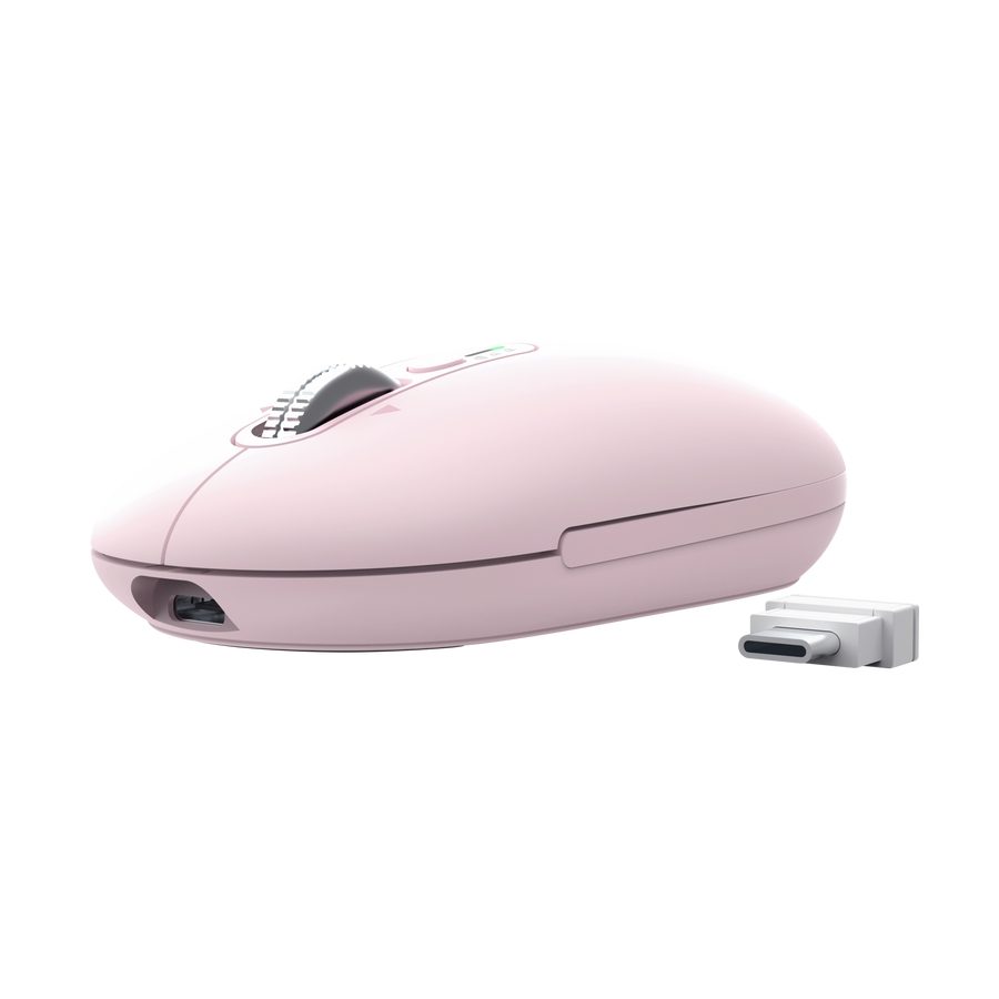 TRUST Seron Slim Multi-Wireless Hyperscroll Mouse Pink