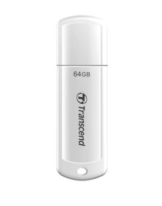 Transcend 64GB, USB 3.1, USB флашка, Classic, Бяла
