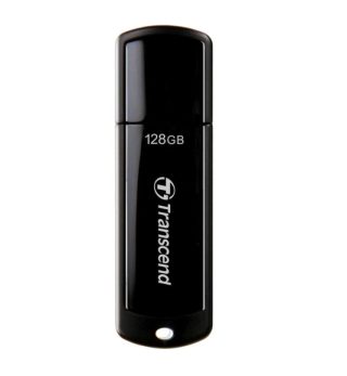 Transcend 128GB USB 3.1 флаш памет, Classic, черен