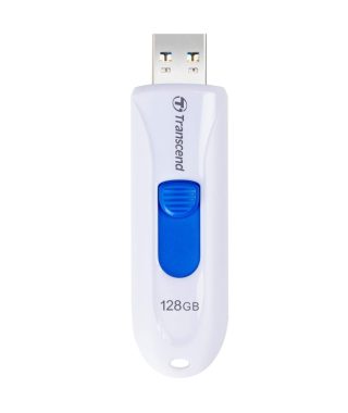 Transcend 128GB USB 3.1 Pen Drive без капаче, Бял
