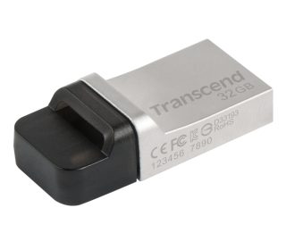 Transcend 32GB JetFlash 880, OTG, USB 3.0, сребрист