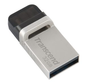 Transcend 32GB JetFlash 880, OTG, USB 3.0, сребрист