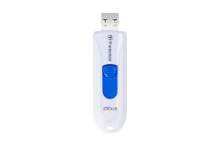 Transcend 256GB, USB3.1, USB флаш памет, без капаче, бяла
