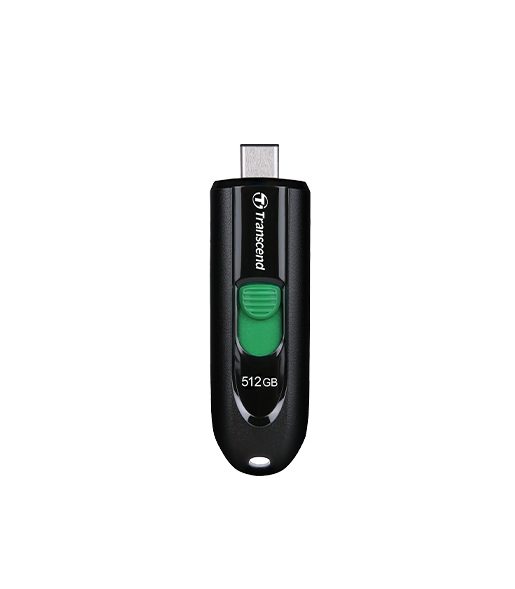 Transcend 512GB, USB 3.2, USB памет, Type-C, без капаче, черен