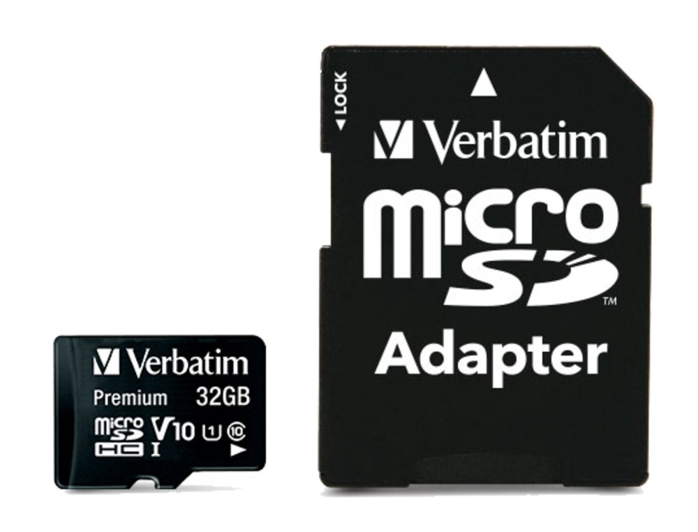 Verbatim Premium micro SDHC 32GB Class 10 (с адаптер)