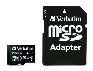 Verbatim Premium micro SDHC 32GB Class 10 (с адаптер)