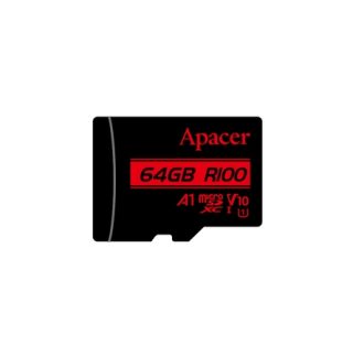 Apacer 64GB microSDHC/SDXC UHS-I U1 V10 A1 (1 адаптер)