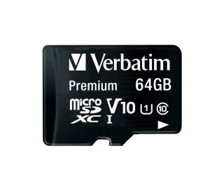 Verbatim Premium micro SDXC 64GB Class 10 (с адаптер)