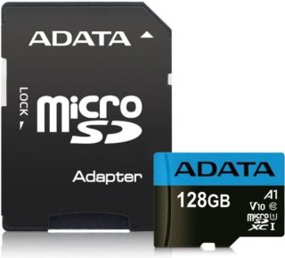 ADATA 128GB MicroSDXC UHS-I CLASS 10 (с адаптер)
