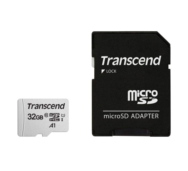 Transcend 32GB microSD w/ adapter UHS-I U1/A1