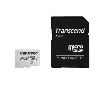 Transcend 64GB microSD с адаптер UHS-I U1 A1
