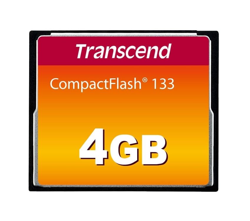 Transcend 4GB, CF Card, MLC, 133X