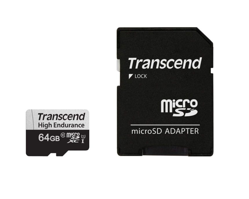 Transcend 64GB micro SD с адаптер U1, High Endurance