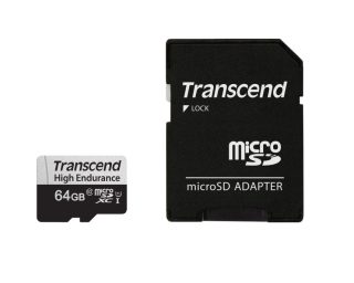Transcend 64GB micro SD с адаптер U1, High Endurance