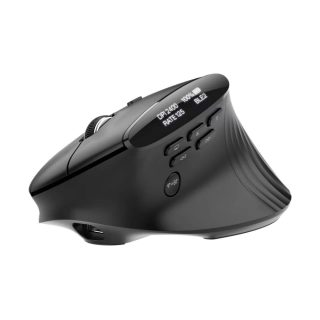 Acer Smart Fit Wireless Mouse, RF 2.4 GHz dongle, Bluetooth 5.0, Wired, 10 бутона, DPI 8000, 90g, черен с RGB лента