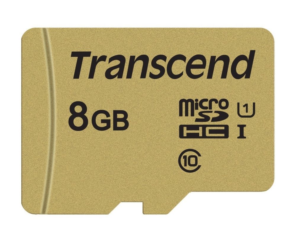 Transcend 8GB micro SD UHS-I U3 (с адаптер), MLC
