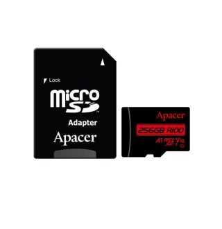 Apacer 256GB microSDHC/SDXC UHS-I U1 V10 A1 (1 адаптер)