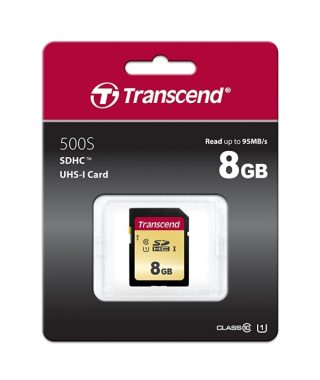 Transcend 8GB SD карта UHS-I U1, MLC