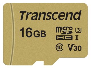 Transcend 16GB micro SD UHS-I U3 (с адаптер), MLC