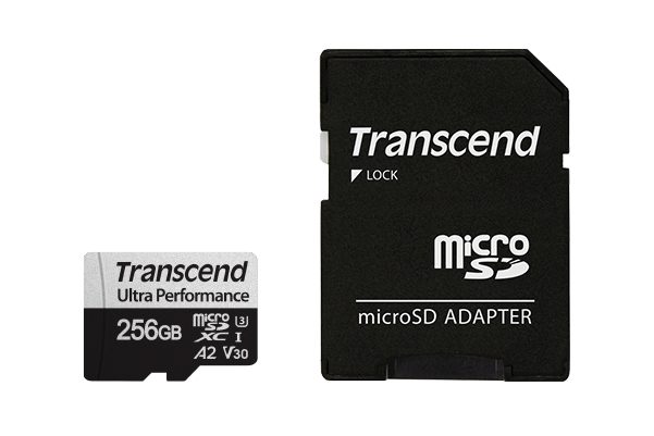 Transcend 256GB micro SD с адаптер UHS-I U3 A2 Ultra Performance
