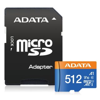 ADATA 512GB MicroSDXC UHS-I Class 10 (с адаптер)