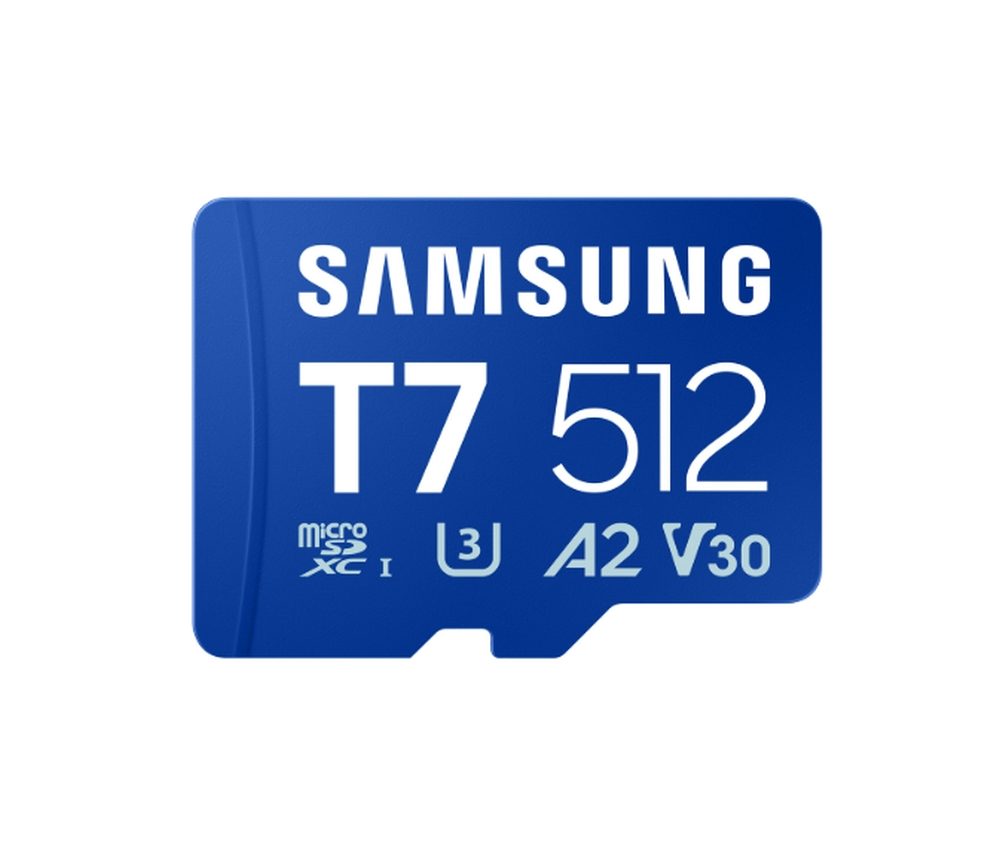 Samsung 512GB micro SD Card T7 UHS-I Transfer Speed up to 170MB/s Class 10 U3 V30 A2