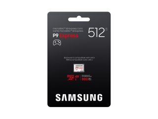Samsung 512GB micro SD карта P9 Express UHS-I четене 65K IOPS, UHS-I 2K IOPS - запис 52K IOPS, UHS-I 2K IOPS Class 10 U3 V30 A1