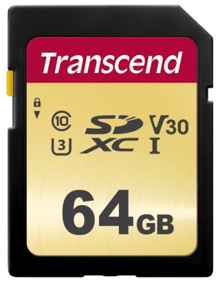 Transcend 64GB SD карта UHS-I U3, MLC
