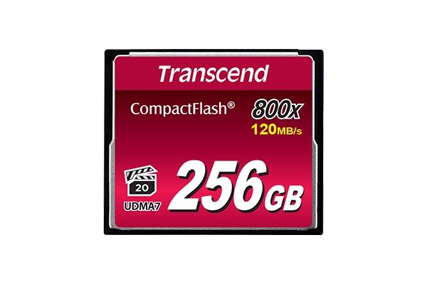 Transcend 256GB CF карта (800x)