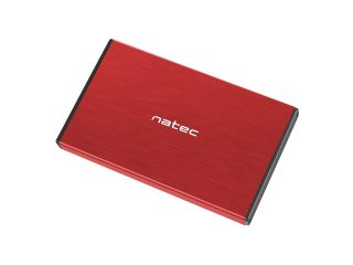 Natec външна кутия за HDD/SSD Rhino Go SATA 2.5" USB 3.0 Червена
