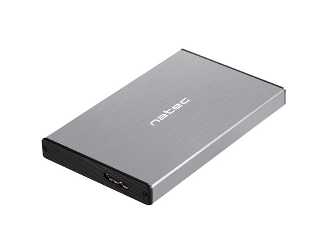 Natec Външна кутия за HDD/SSD Rhino Go SATA 2.5" USB 3.0 Сива