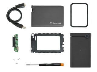 Transcend 0GB StoreJet 2.5" комплект за преобразуване, гумен корпус
