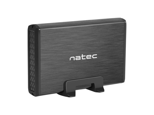 Natec Външна кутия за HDD/SSD Rhino SATA 3.5" USB 3.0 Алуминиева Черна