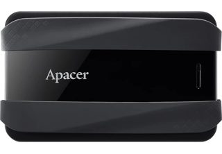 Apacer AC533, 1TB 2.5" SATA HDD USB 3.2 Portable Hard Drive Plastic / Rubber Jet black