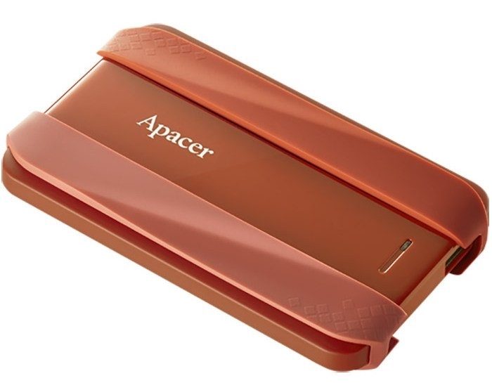 Apacer AC533, 2TB 2.5" SATA HDD USB 3.2 Преносим твърд диск Пластмаса / Гума Гранат червен