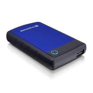 Transcend 1TB, 2.5" Преносим HDD, StoreJet H3, Син, Anti-shock