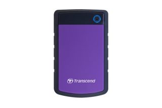 Transcend 2TB, 2.5" преносим HDD, StoreJet H3, лилав, удароустойчив