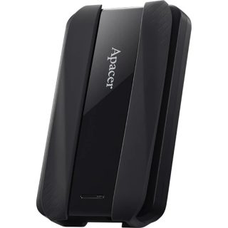 Apacer AC533, 4TB 2.5" SATA HDD USB 3.2 Преносим твърд диск Plastic / Rubber Jet black