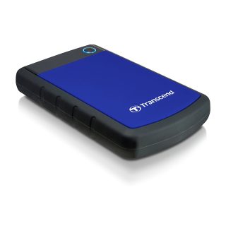 Transcend 4TB, 2.5" Преносима HDD, StoreJet H3, Син, анти-шок