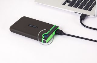 Transcend 4TB, 2.5" преносим HDD, StoreJet M3, желязо сив