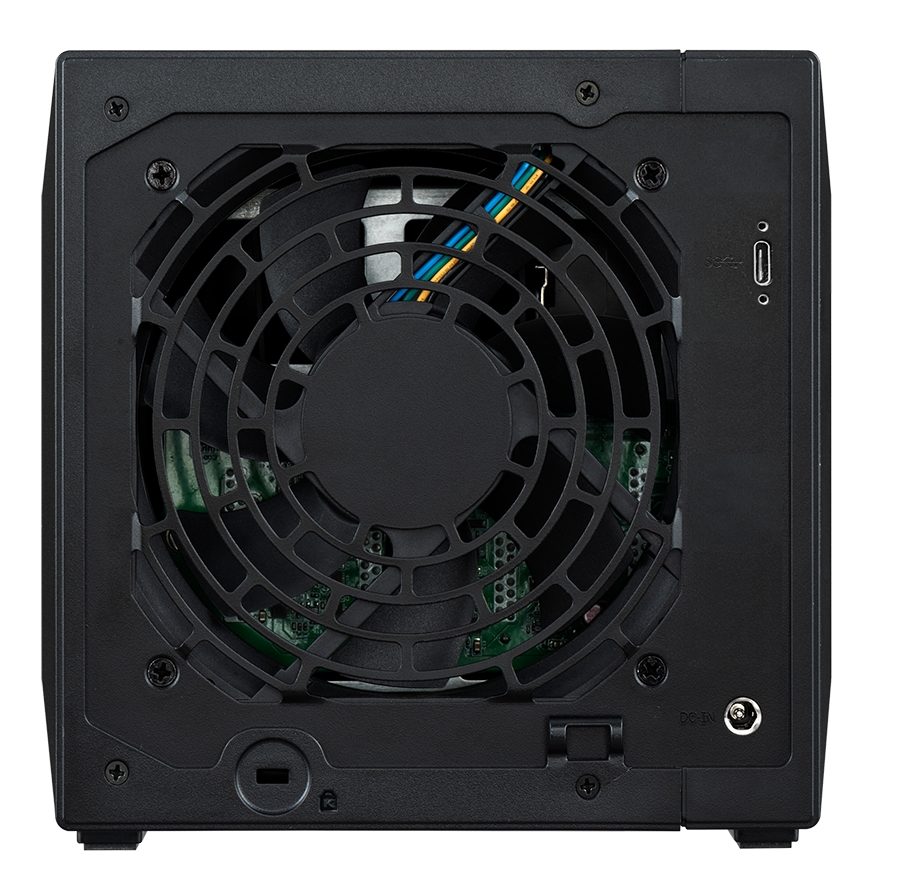 Asustor AS5004U, USB Expansion Unit, 4 Bay NAS Storage Capacity Expander, 4 x SATA3 6Gb/s, 3.5"/2.5" HDD/SSD, 1 x Type C, Черен