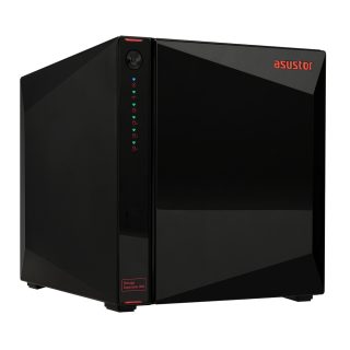 Asustor AS5004U, USB Expansion Unit, 4 Bay NAS Storage Capacity Expander, 4 x SATA3 6Gb/s, 3.5"/2.5" HDD/SSD, 1 x Type C, Черен