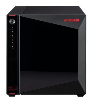 Asustor AS5004U, USB Expansion Unit, 4 Bay NAS Storage Capacity Expander, 4 x SATA3 6Gb/s, 3.5"/2.5" HDD/SSD, 1 x Type C, Черен