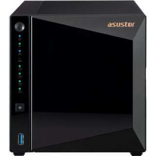 Asustor AS3304T_V2, 4-bay NAS, Realtek RTD1619B, Quad-Core, 1.7GHz, 2GB DDR4 (неразширяема), 2.5GbE x1, USB3.2 Gen1 x3, WOW (Wake on WAN), инсталация без инструменти, с гореща смяна на дисковете, хардуерно криптиране, MyArchive, EZ Connect, EZ Sync, WoL, System Sleep