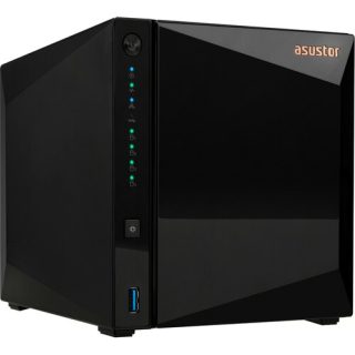 Asustor AS3304T_V2, 4-bay NAS, Realtek RTD1619B, Quad-Core, 1.7GHz, 2GB DDR4 (неразширяема), 2.5GbE x1, USB3.2 Gen1 x3, WOW (Wake on WAN), инсталация без инструменти, с гореща смяна на дисковете, хардуерно криптиране, MyArchive, EZ Connect, EZ Sync, WoL, System Sleep