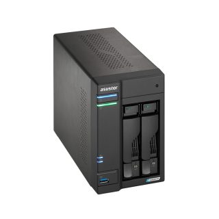Asustor Lockerstor AS6702T, 2 Bay NAS, Intel Jasper Lake 4C 2.0 GHz, 4GB DDR4 SODIMM, M.2 NVMe x4 слота (без дискове), USB 3.2 Gen 2x2, Dual 2.5GbE портове, WOW (Wake on WAN), AES-NI хардуерно криптиране, MyArchive (поддръжка btrfs и snapshot), SSD Caching